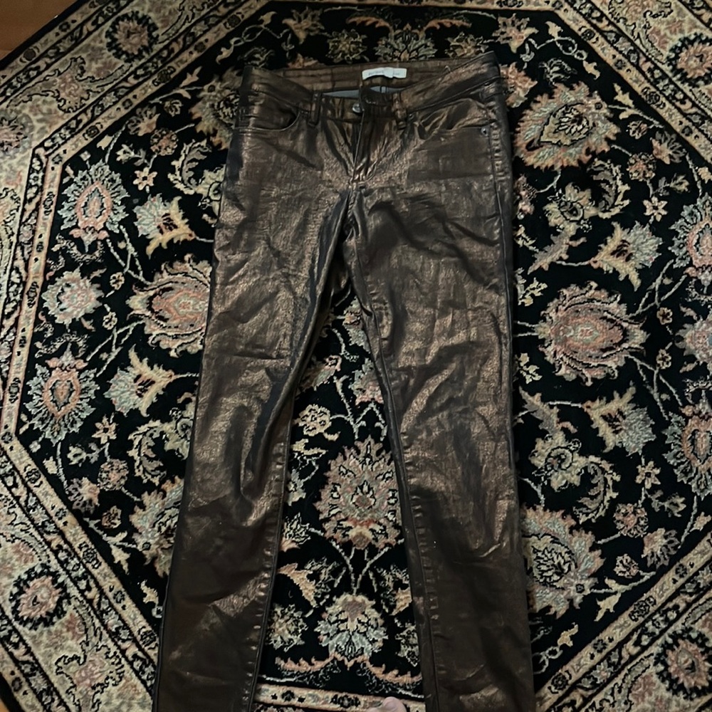 Pants. Size 25. Metallic brown. BCBGeneration. Used